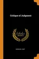 Cover image for Critique of Judgment