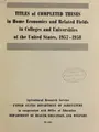 Cover image for Titles of completed theses in home economics and related fields in colleges and universities of the United States, 1957-1958