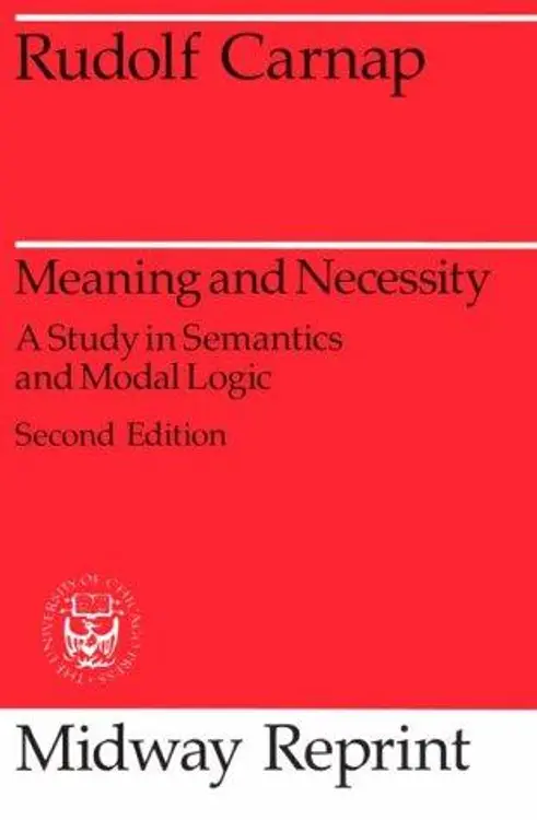 Meaning and Necessity: A Study in Semantics and Modal Logic (Midway Reprint) cover