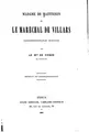 Cover image for Madame de Maintenon et le maréchal de Villars: correspondance inédite