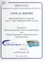 Cover image for Montana drinking water state revolving fund annual report for the state fiscal year ... (July 1, ... through June 30, ...)