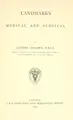 Cover image for Landmarks, medical and surgical