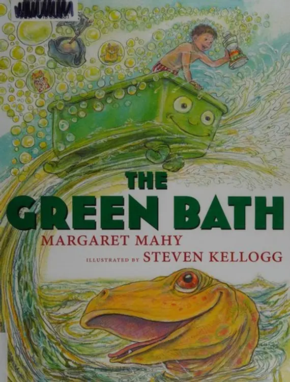 The green bath cover