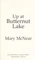 Cover image for Up at Butternut Lake