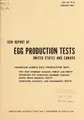 Cover image for 1970 report of egg production tests