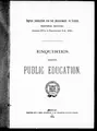 Cover image for Enquiries respecting public education