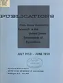 Cover image for Publications from home economics research in the United States Department of Agriculture, July 1953 - June 1958