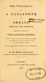 Cover image for Index testaceologicus, or, A catalogue of shells, British and foreign, arranged according to the Linnean system