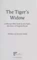 Cover image for The Tiger's widow