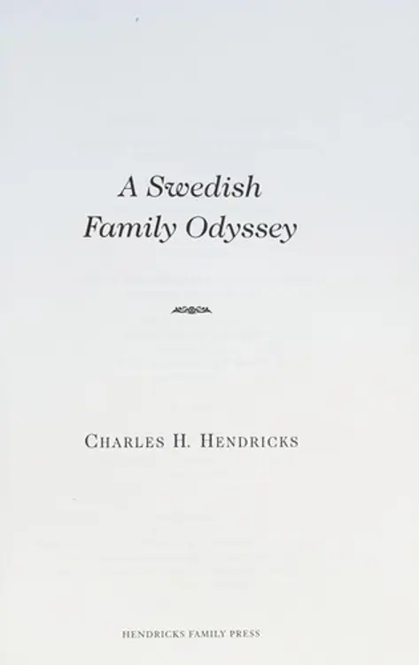 A Swedish family odyssey cover