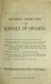 Cover image for Religious instruction in the schools of Ontario