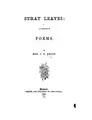Cover image for Stray Leaves: A Collection of Poems