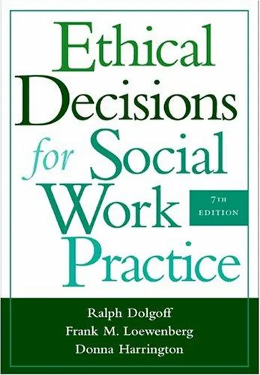 Ethical decisions for social work practice. cover