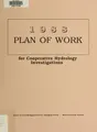 Cover image for Plan of work for cooperative hydrology investigations
