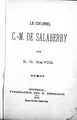 Cover image for Le Colonel C.-M. de Salaberry