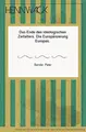 Cover image for Das Ende des ideologischen Zeitalters