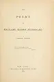 Cover image for The poems of Richard Henry Stoddard