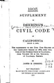 Cover image for The Civil Code of the State of California
