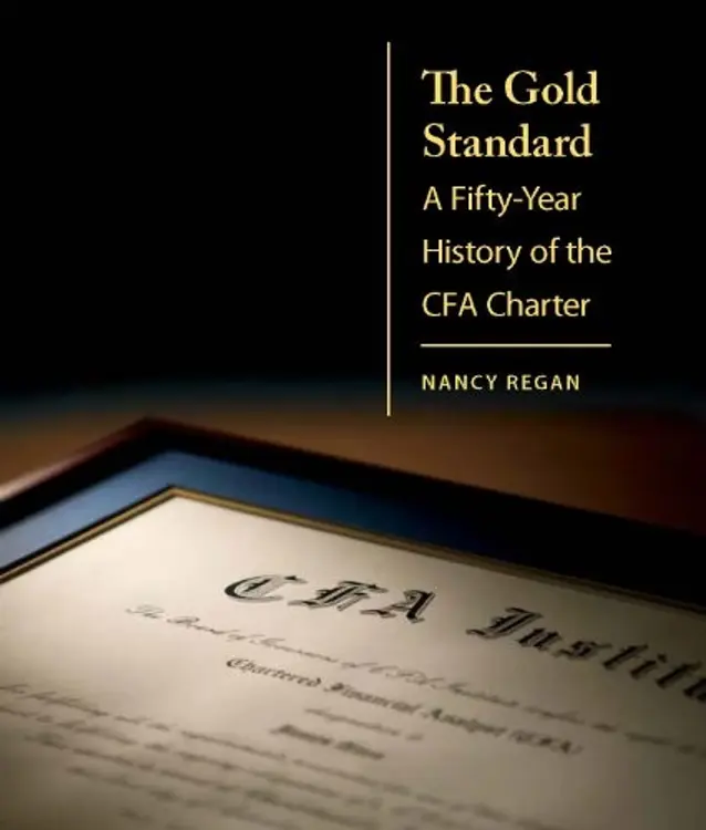 The gold standard: a fifty-year history of the CFA charter cover