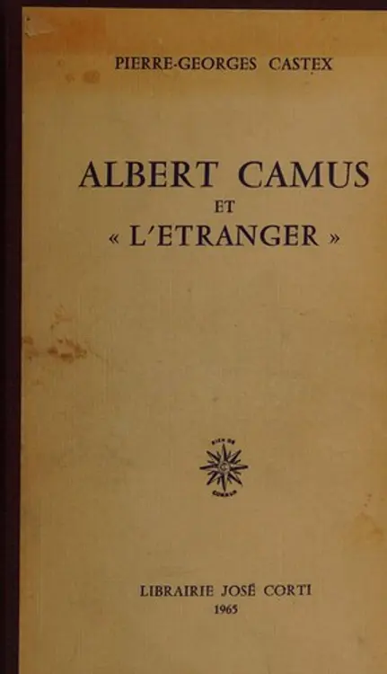 Albert Camus et "L'étranger" cover