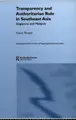 Cover image for Transparency and authoritarian rule in Southeast Asia
