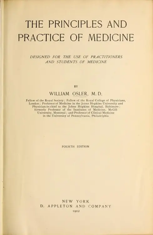 The principles and practice of medicine: designed for the use of practitioners and students of medicine cover