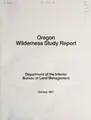 Cover image for Wilderness study report