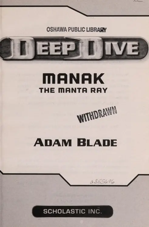Manak the manta ray cover