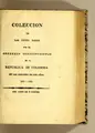 Cover image for Coleccion de las leyes dadas por el Congreso Constitucional de la Republica de Colombia en las sesiones de los años 1825 i 1826