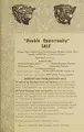 Cover image for "Double opportunity sale"