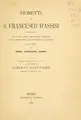 Cover image for Fioretti di S. Francesco d'Assisi