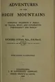 Cover image for Adventures on the high mountains