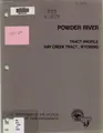 Cover image for Powder River tract profile, Hay Creek tract, Wyoming