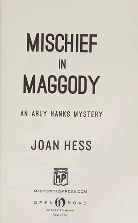Mischief in Maggody cover