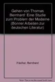Cover image for "Gehen" von Thomas Bernhard