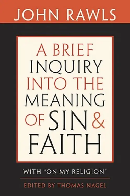 A brief inquiry into the meaning of sin and faith: with "on my religion" cover