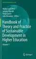 Cover image for Handbook of Theory and Practice of Sustainable Development in Higher Education