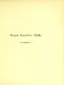 Cover image for Royal Societies Club, founded M.DCCC.XCIV