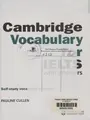 Cover image for Cambridge vocabulary for IELTS with answers
