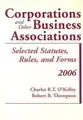 Cover image for Corporations and Other Business Associations, 2006 Statutory