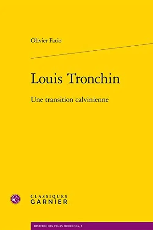 Louis Tronchin: une transition calvinienne cover