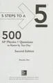 Cover image for AP Physics 1 Questions to Know by Test Day