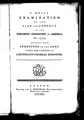 Cover image for A Brief examination of the plan and conduct of the northern expedition in America, in 1777