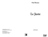 Cover image for Le juste