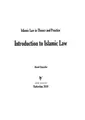 Cover image for Introduction to Islamic law