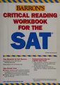 Cover image for Barron's critical reading workbook for the SAT