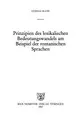 Cover image for Prinzipien des lexikalischen Bedeutungswandels am Beispiel der romanischen Sprachen