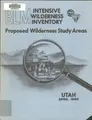 Cover image for BLM intensive wilderness inventory