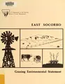 Cover image for Final environmental statement on grazing management in the East Socorro ES area