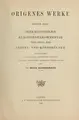 Cover image for Origenes Werke
